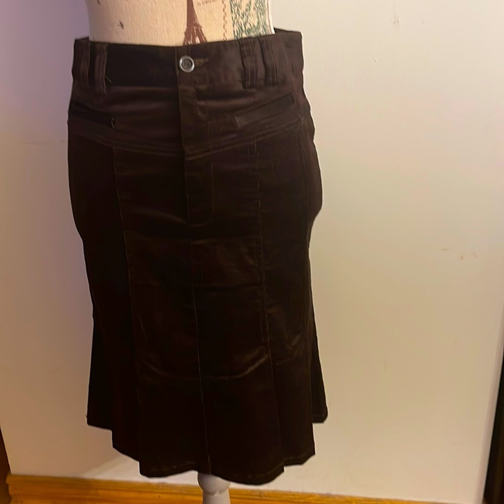 Nanette Lepore midi corduroy skirt